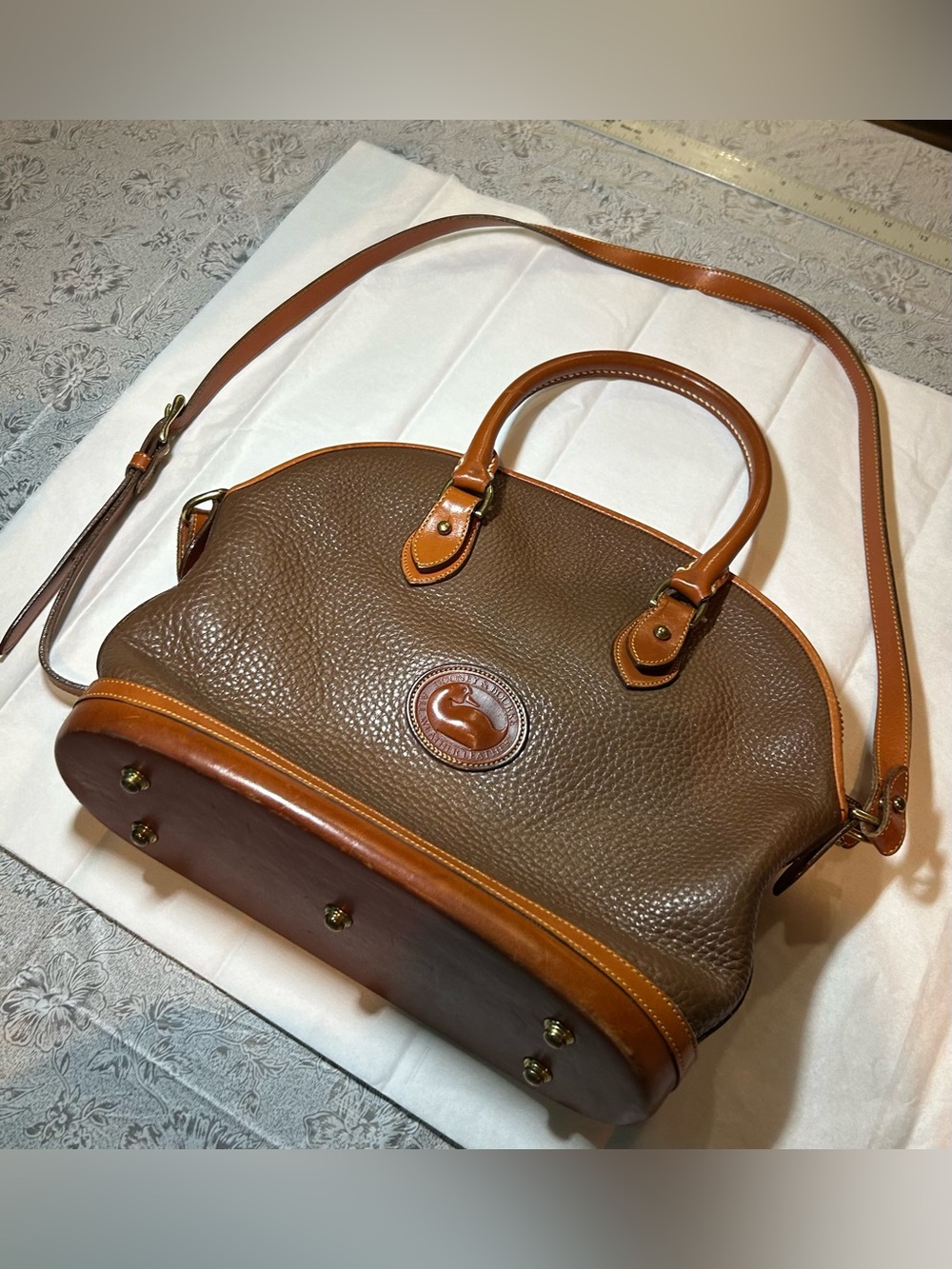 DOONEY  & Burke  VINTAGE MUSHROOM crossbody satchel